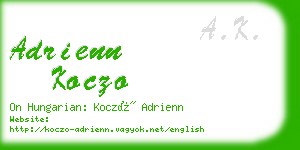 adrienn koczo business card